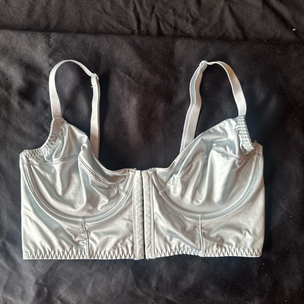 H&M baby blue corset bra non padded size US 36D